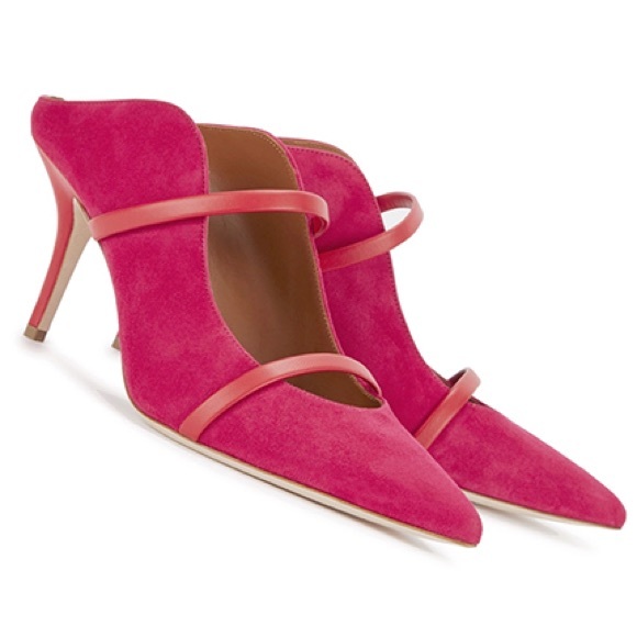 Malone Souliers Maureen Pump- Fuchsia & Red 37.5 NIB - Picture 2 of 9